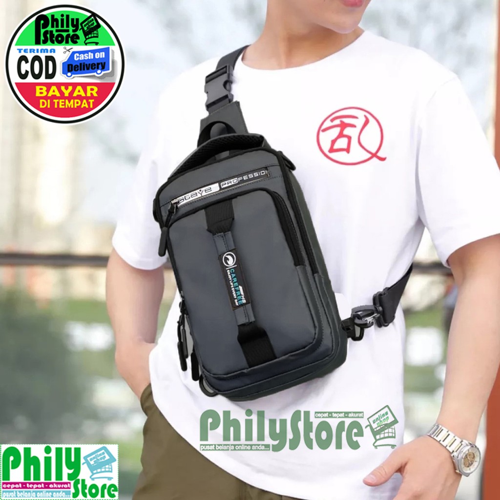 COD – Haoshuai Tas Slempang Pria Slingbag – Waist Bag Hao shuai – Men Chest Bag – Tas Selempang