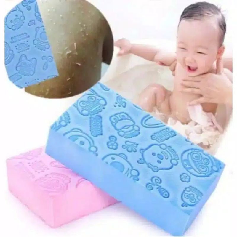Spon AJAIB PENGHILANG DAKI Busa Mandi Sponge Spons Pembersih Daki Bayi dan Anak Perlengkapan Bayi