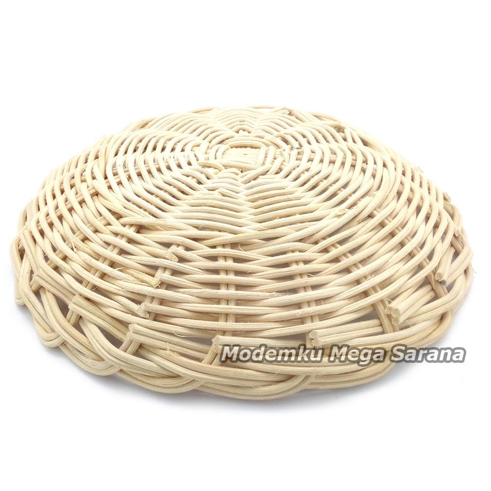 Piring Rotan Anyaman Diameter 23cm