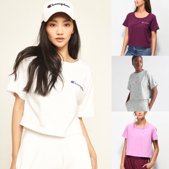 champion cropped tee