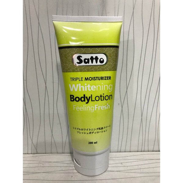 satto triple moisturizerwhitening body lotion feeling fresh