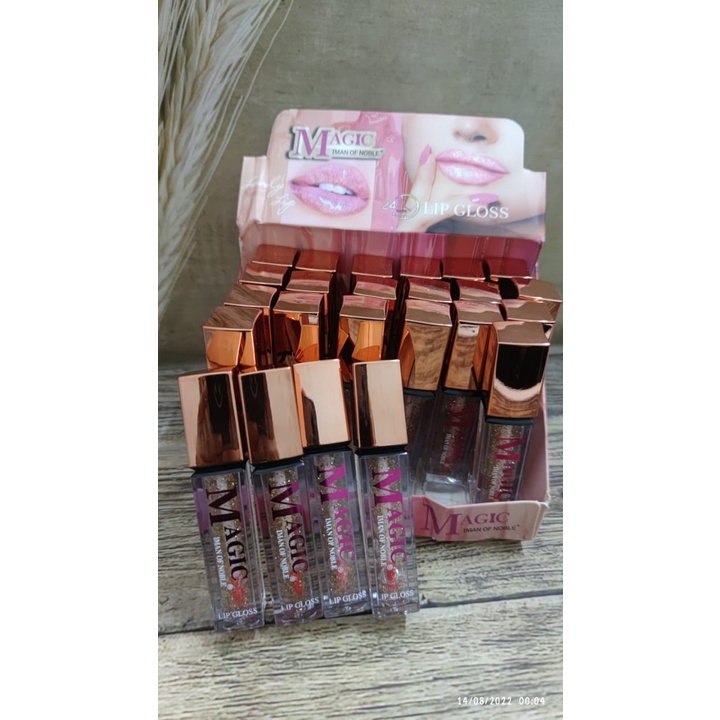 6 PCS/ LIP MAGIC OIL /LIP GLOSS IMAN OF NOBLE 6182