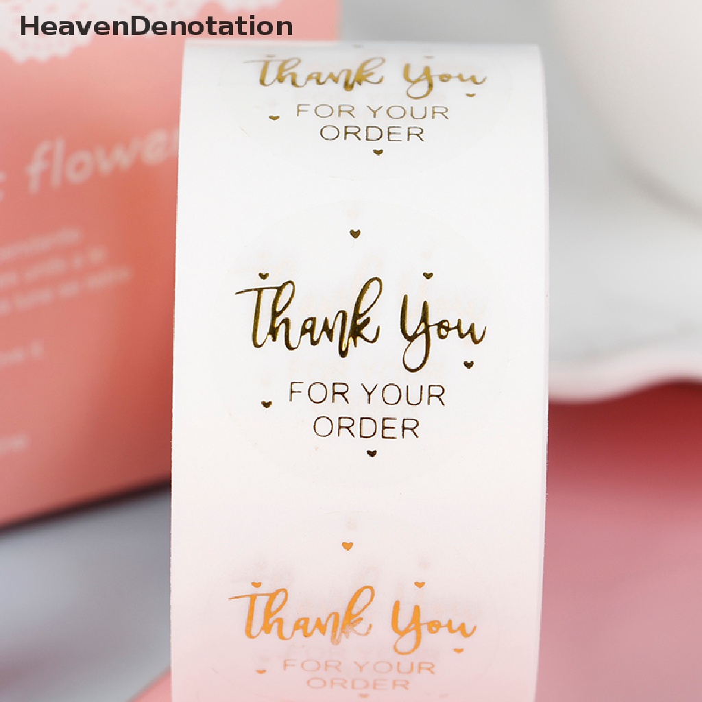 [HeavenDenotation] 500 labels Pretty Things Inside Stickers Thank You Sticker Baking Seal Stickers