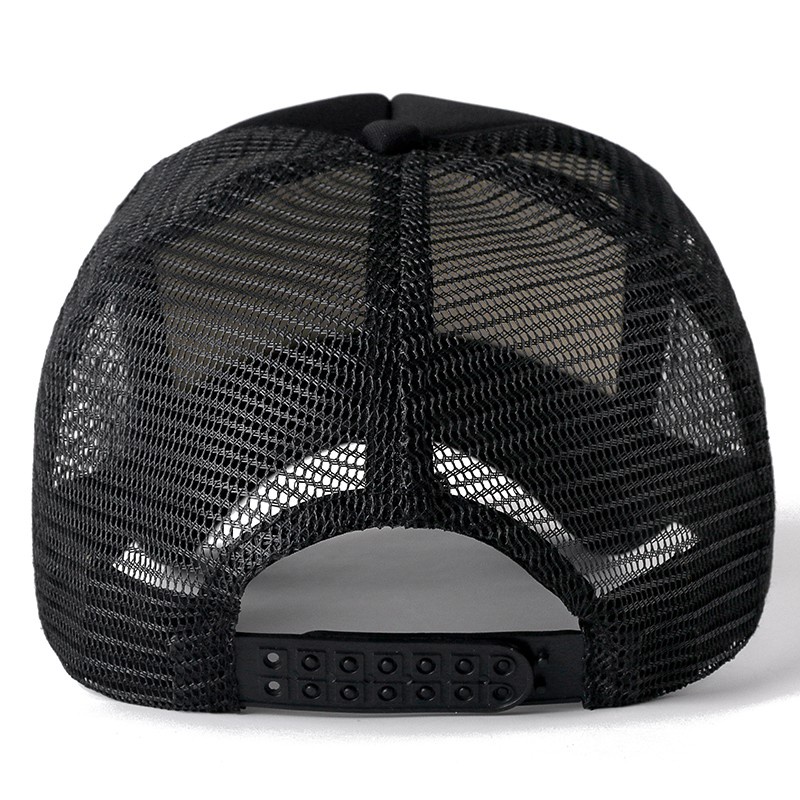 1 Topi Baseball Warna Solid Bahan Mesh Dapat Disesuaikan Gaya Hip Hop Untuk Unisex