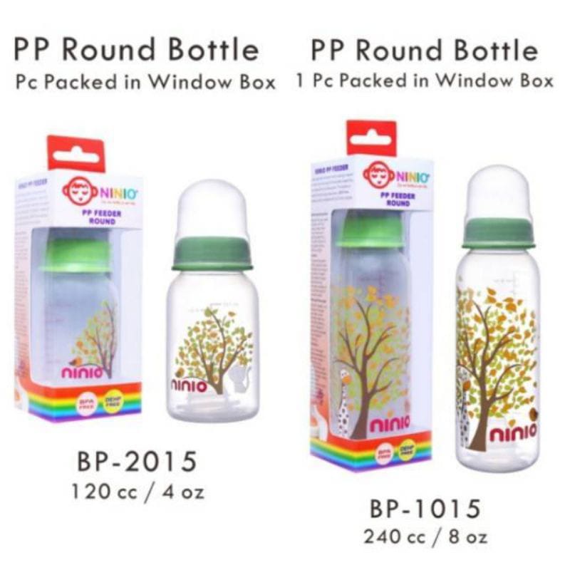 Ninio BS PP Round BP 3015-BP 2015-BP1015 - Botol susu bayi