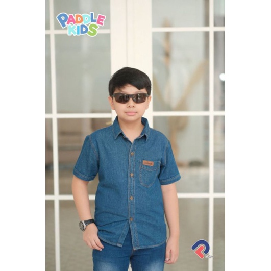 Afsheenastore Kemeja Denim Paddle Kids