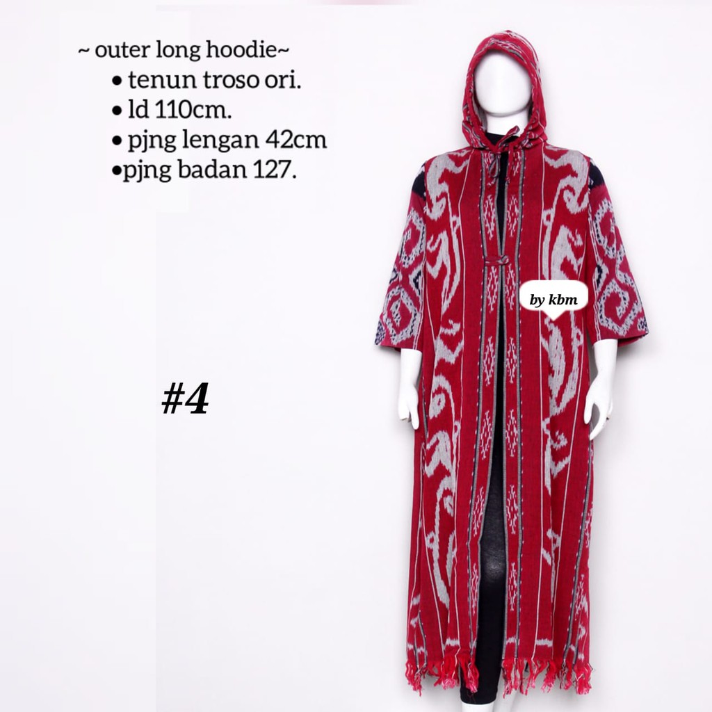 Outer long hoodie