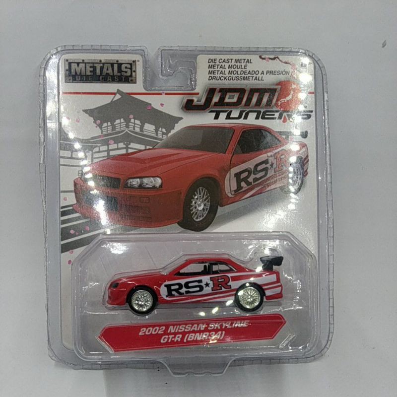 Jada Nissan Skyline GT-R (BNR34) red