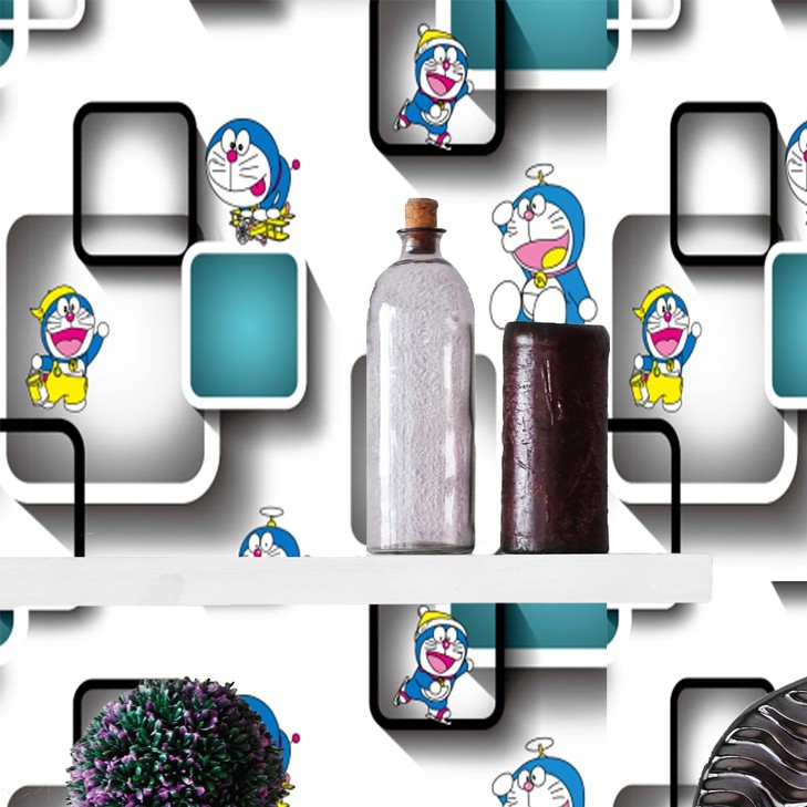 Wallpaper dinding 3d kamar tidur / Wallpaper dinding kamar tidur anak wallstiker Karakter Lucu Ukuran 45Cmx5M / 10M Termurah-GH167-10M