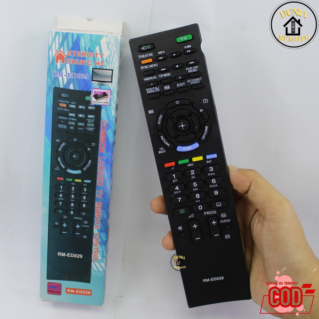 Remot Remote TV SONY BRAVIA 3D ED029 Multi LED LCD Multi Universal tanpa setting