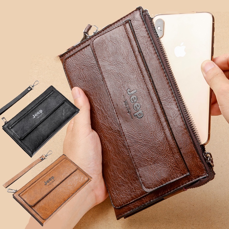 【COD】DOMPET KULIT PRIA  Dompet Panjang Pria Dompet Stylish