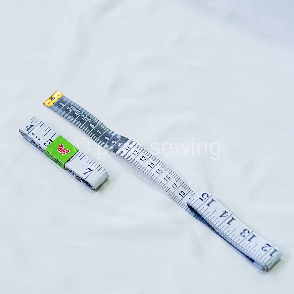 Meteran jahit/Alat pengukur meteran badan/pakaian 150 cm/60 inch-Putih Besar