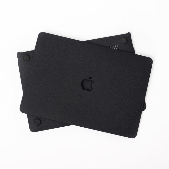 Wow Macbook Case Sand Black Cover Macbook Pro Dan Air - Air 13 M1 Gilaa