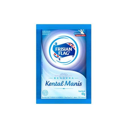 Frisian Flag Bendera Susu Kental Manis Biru Sachet 40gr (isi 6)