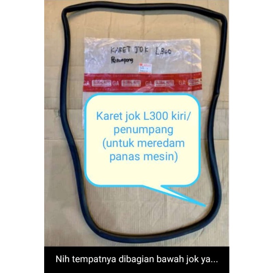 KARET JOK L300 KIRI-KANAN. karet peredam panas mesin