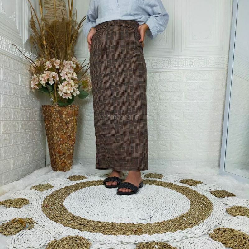 ROK SPAN JUMBO XXXL MOTIF KOTAK//ROK SPAN TARTAN//ROK TARTAN KOREAN STYLE