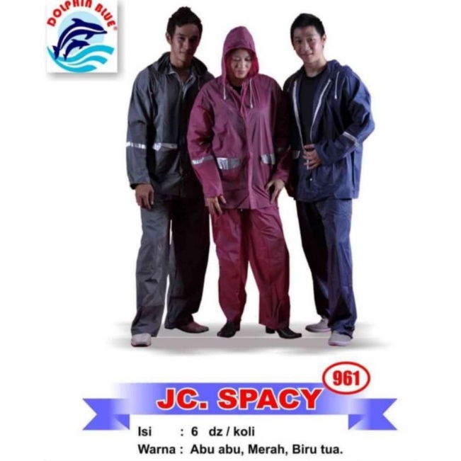 jas hujan murah/jas hujan spacy murah/jas hujan dolphin blue