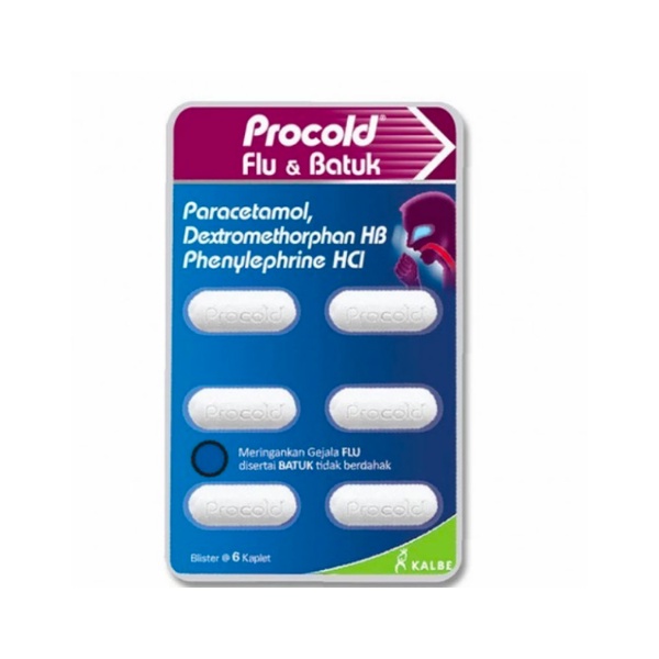 PROCOLD FLU 6 KAPLET OBAT FLU DEMAM ORIGINAL PRO COLD