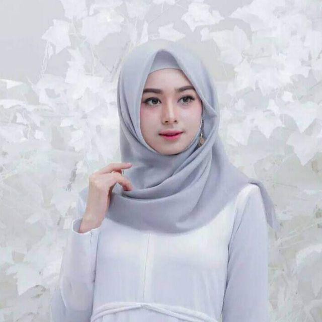 Helen_shop86  Saudia Rawis  Hijab Saudi Jilbab Katun Polos Kerudung Segiempat Rawis