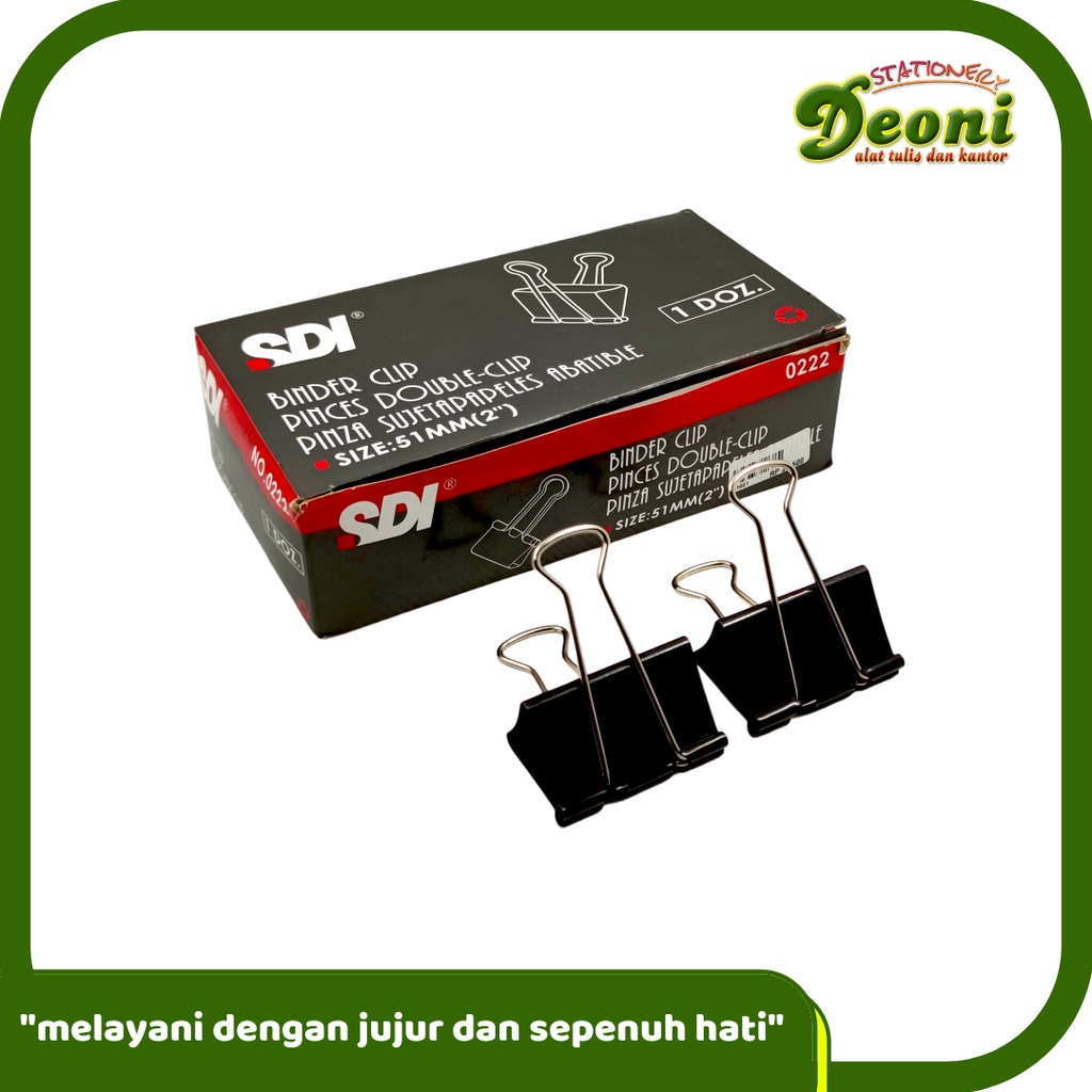 

SDI 0222 Binder Clip Klip Size 51mm