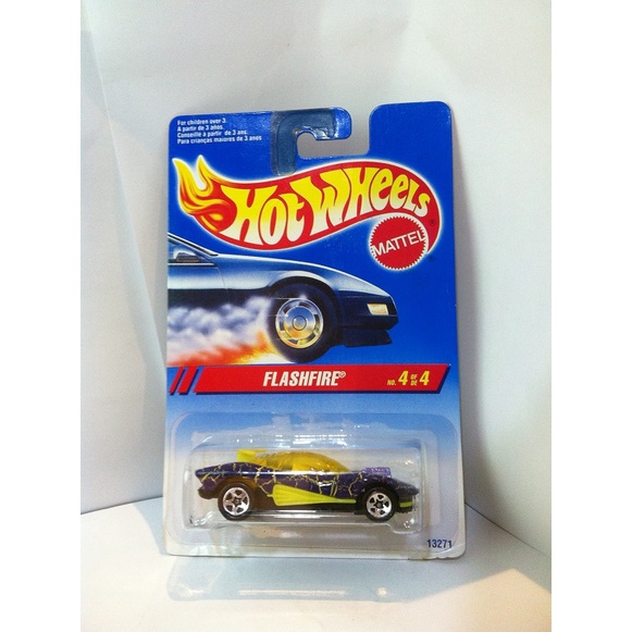 Hot Wheels. 1995 Krackle Car Series - 4. Flashfire. 5SP No Collection Number by MATTEL 1995