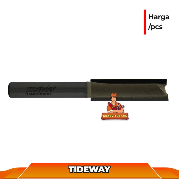 3 PCS Mata Profil Straigh Bit Tideway Mesin Router Trimmer Kecil