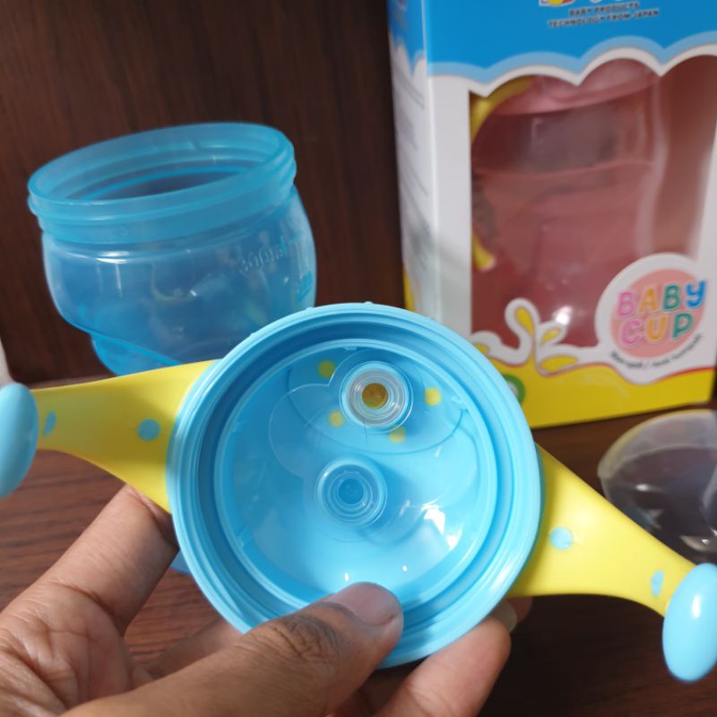 Cangkir Bayi Dodo Baby Cup 300ml Non Spil Anti Tumpah Baby Cup Besar BPA Free