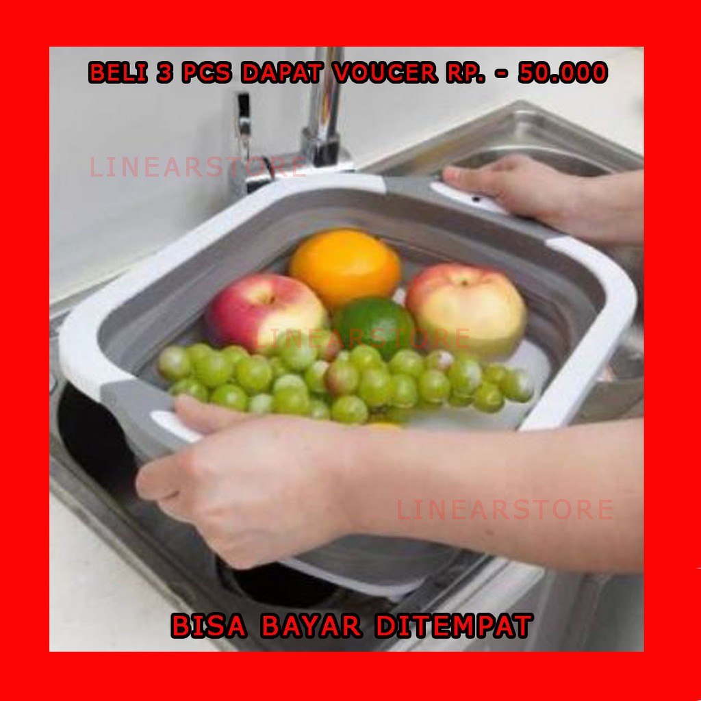 tempat penyimpanan makanan - Tempat cuci sayuran - Baskom - Baskom plastik - Baskom kotak