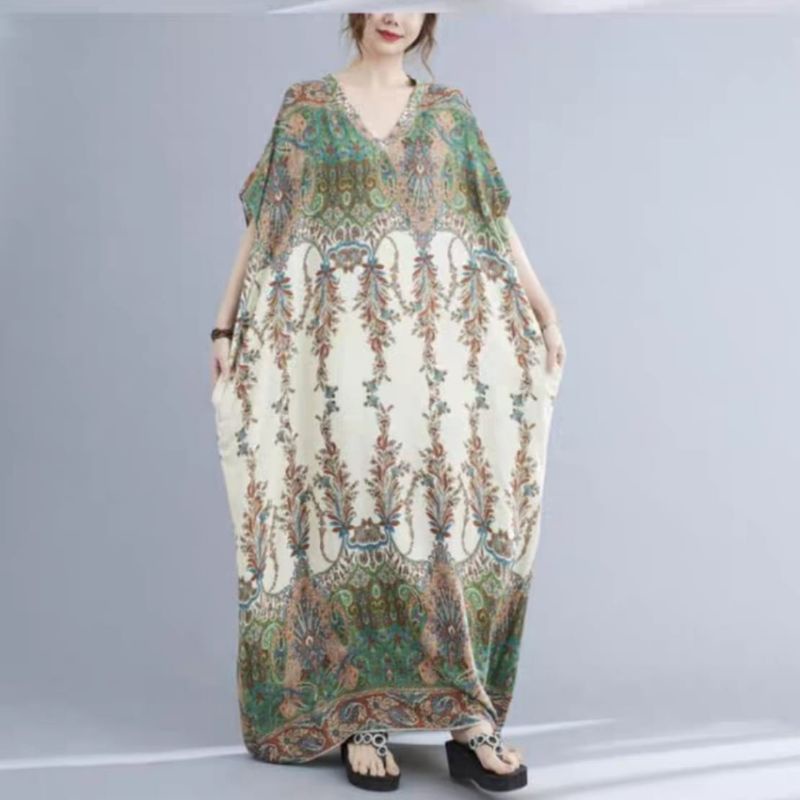 MDLV ~ 91010# Homewear Maxi Dress Maxi Dress Big Size Oversize