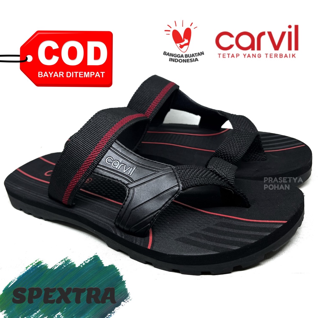 Sandal Pria Carvil Original Anti Air - Sendal Carvil Pria Original Slide dan Jepit