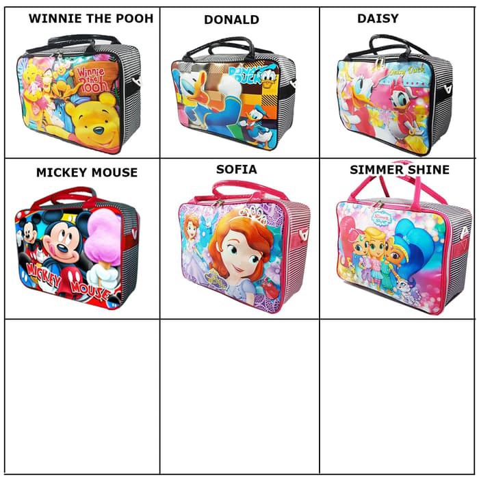 TT1104 tas travel bag anak karakter shimmer and shine