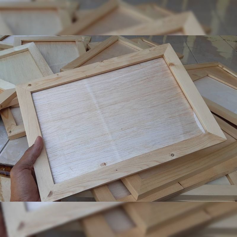 Bingkai Kayu / Pigura Kayu Jati Belanda 10R (Harap Baca Deskripsi)