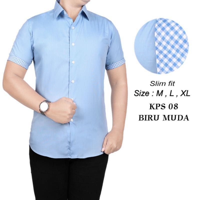 KEMEJA LEBARAN // kemeja formal pria slimfit bahan kattun adem kualitas premium