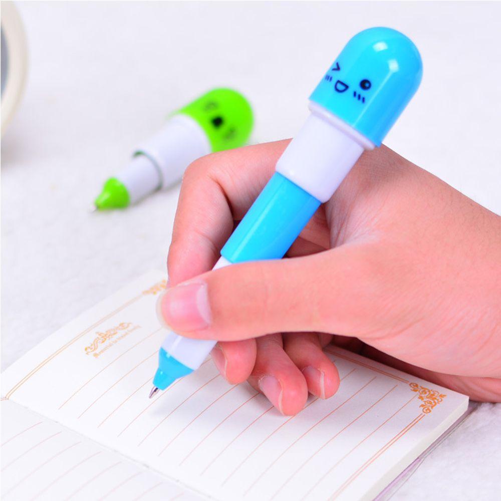 Pena Ballpoint TOP Motif Pil Kartun Lucu Perlengkapan Sekolah