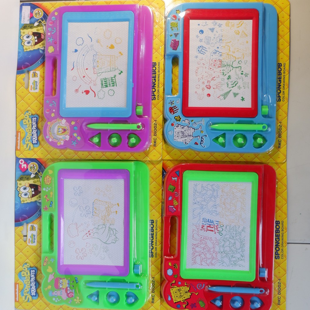 

SPONGEBOB COLOR DRAWING BOARD, PAPAN MENGGAMBAR MAGNET ANAK