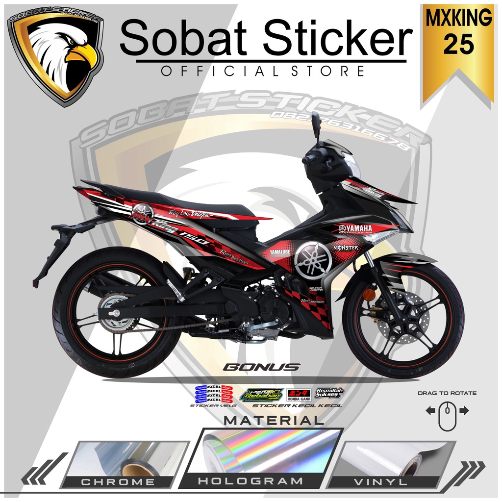 STRIPING MX KING - STRIPING HOLOGRAM YAMAHA MX KING 2015-2022 RACING