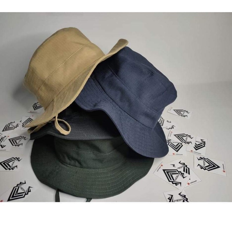 BUCKET HAT / TOPI KEPLEK / TOPI BUCKET / TOPI ( terima custom bordir )