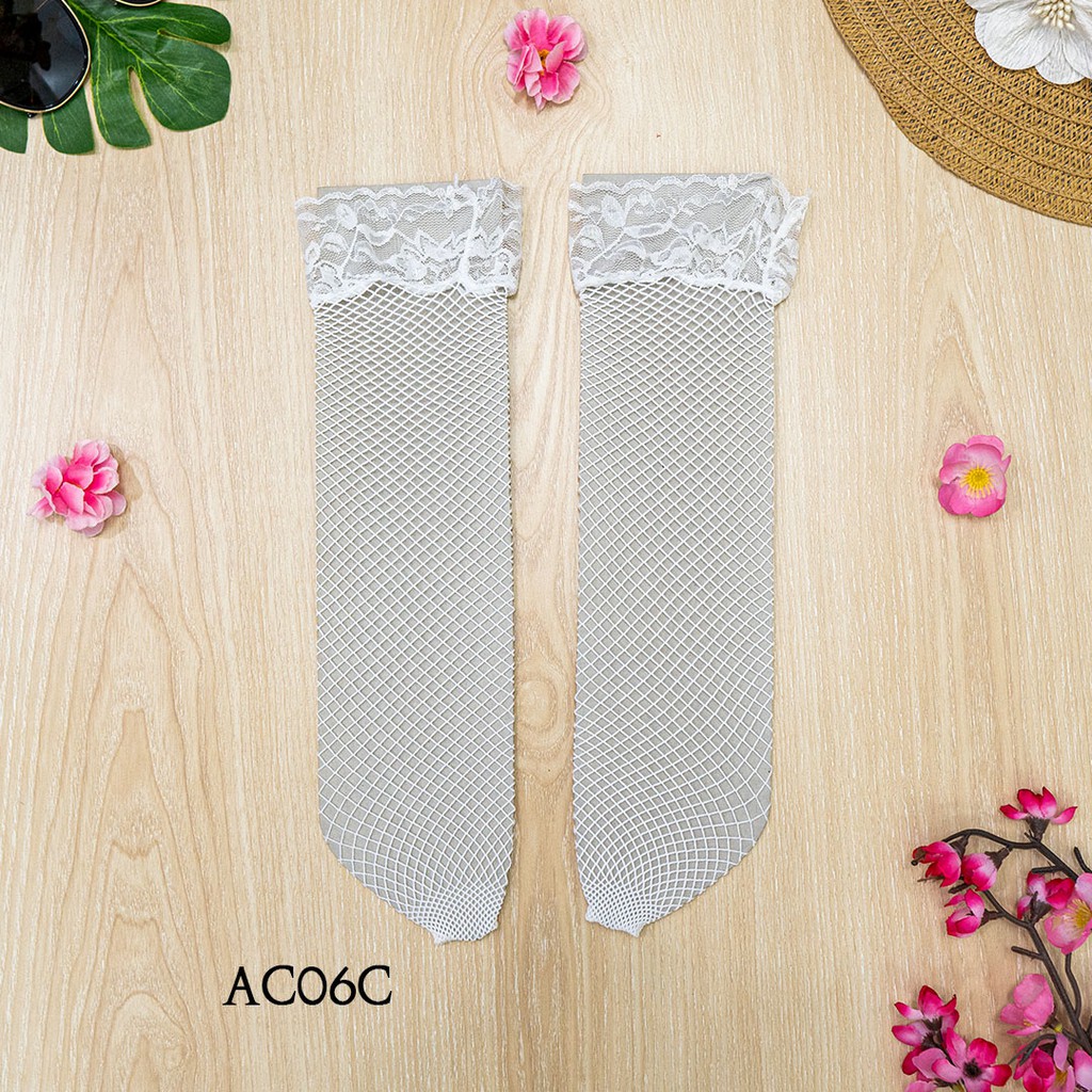 [READY STOCK] STOCKING SEXY BODYSUIT JARING BODY STOCKING PUTIH AC06C