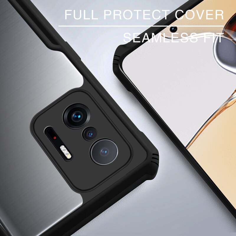 Xiaomi Mi 11T Pro 5G 2021 Case Armor Fusion Transparent Back Cover Premium Casing