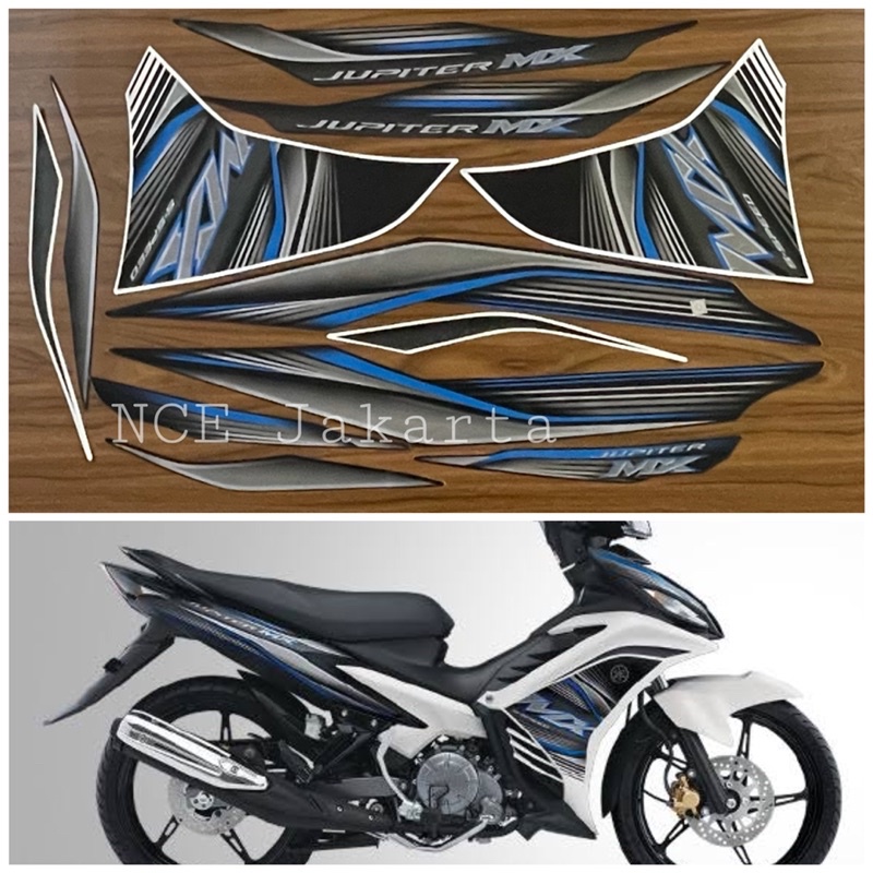 STIKER STRIPING NEW JUPITER MX 2012 PUTIH