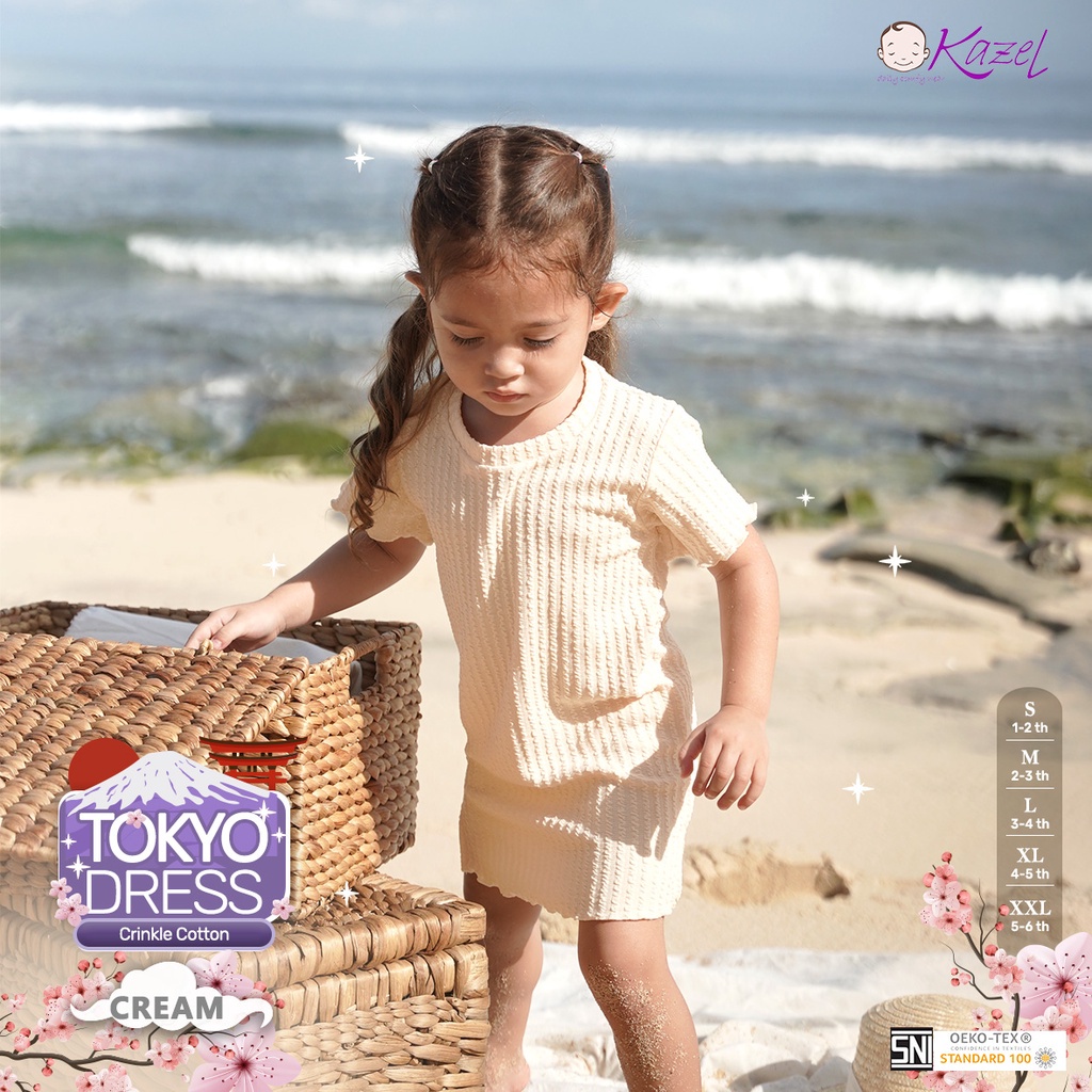 Kazel Tokyo Dress Anak Perempuan 1-5 Tahun