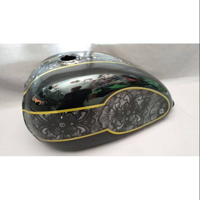 TANGKI TRIUMPH BATIK KUSTOM COPPER BOBBER BRATSTYLE