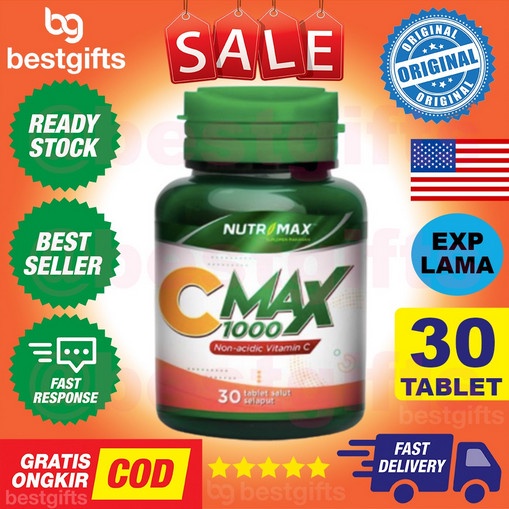 Cintramelin Nutrimax C Max 1000 Mg Non Acidic Vitamin Vit C Antioksidan Imun Daya