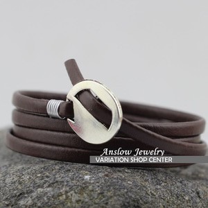 Gelang Leather Kulit Colorful Anslow jewelry Simple Hot 2017