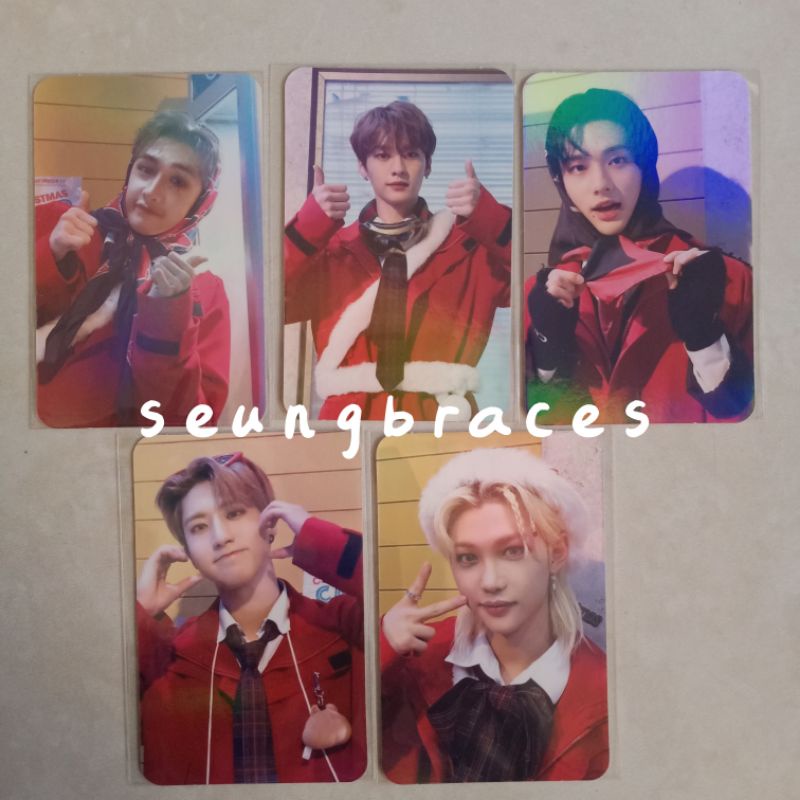 (ready stock) STRAY KIDS BENEFIT PHOTOCARD — YES24 CHRISTMAS EVEL CE BENE PC HYUNJIN HAN FELIX CHAN 