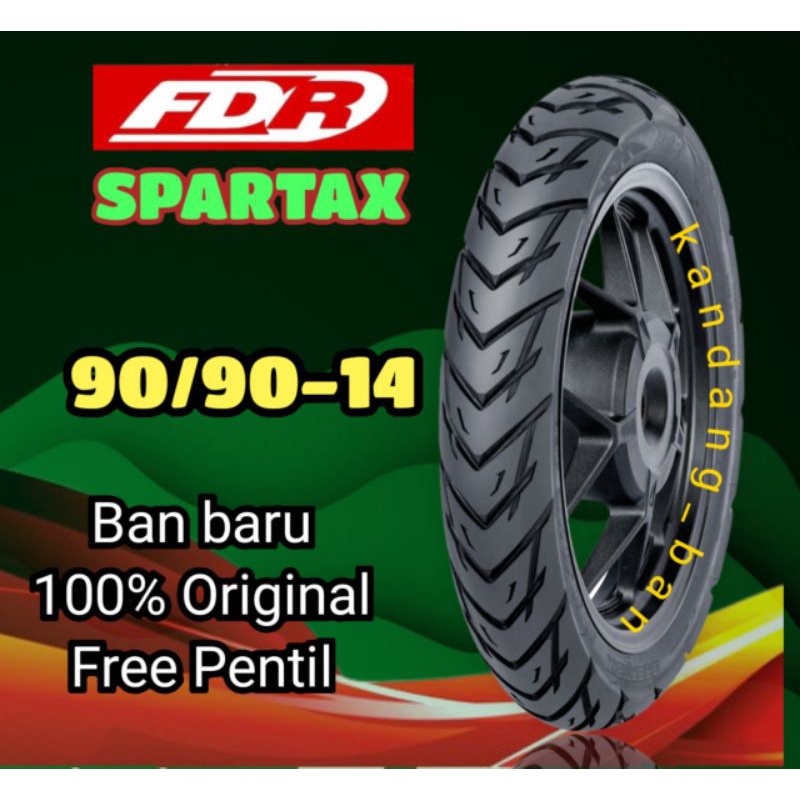 BAN MATIC FDR SPARTAX 90/90-14 FREE PENTIL 100% ORIGINAL