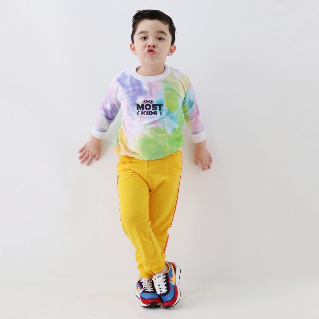 SETELAN TIE DYE UNTUK ANAK USIA 2-10 TAHUN