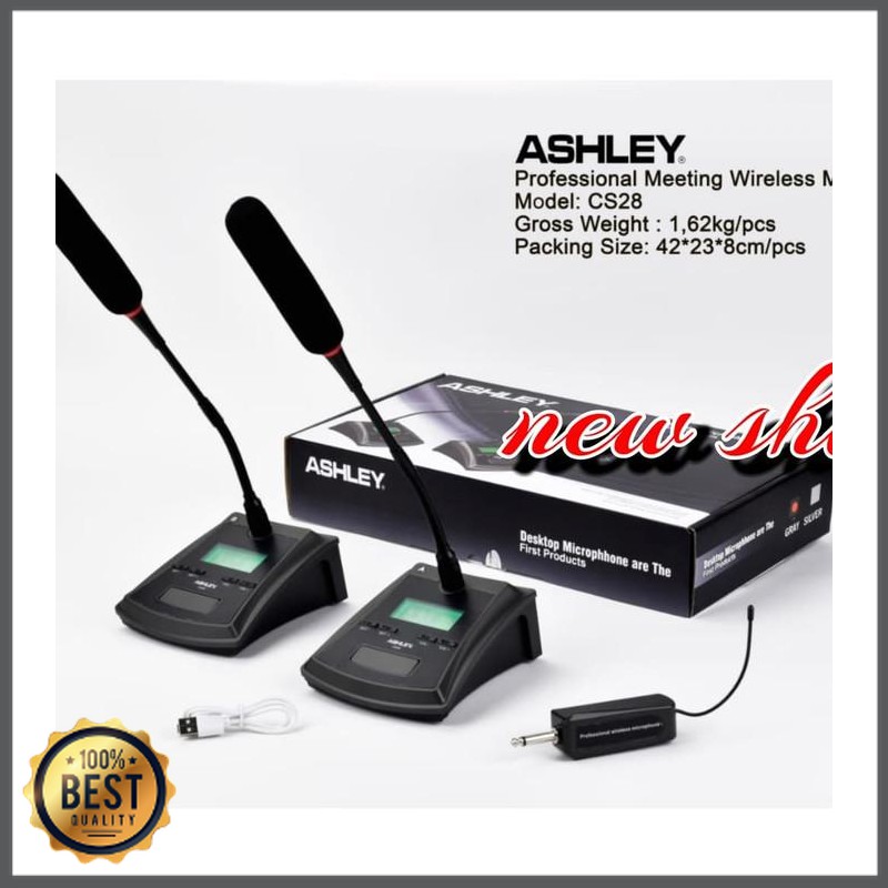 Mishad Shop -  mic meja ASHLEY meeting wireless Microphone cs 28 GU-5117-1557