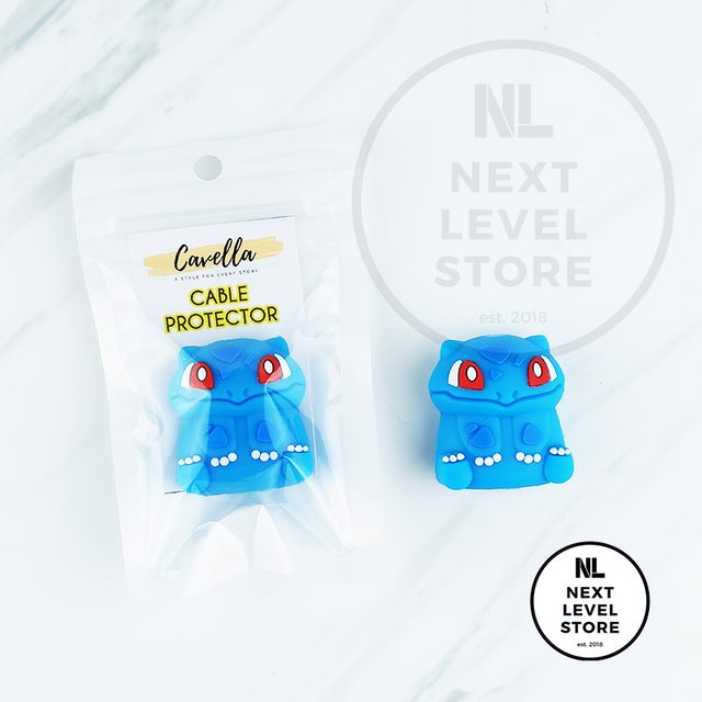 Bulbasaur Pokemon 2D Series Cable Bite Pelindung Kabel Protection