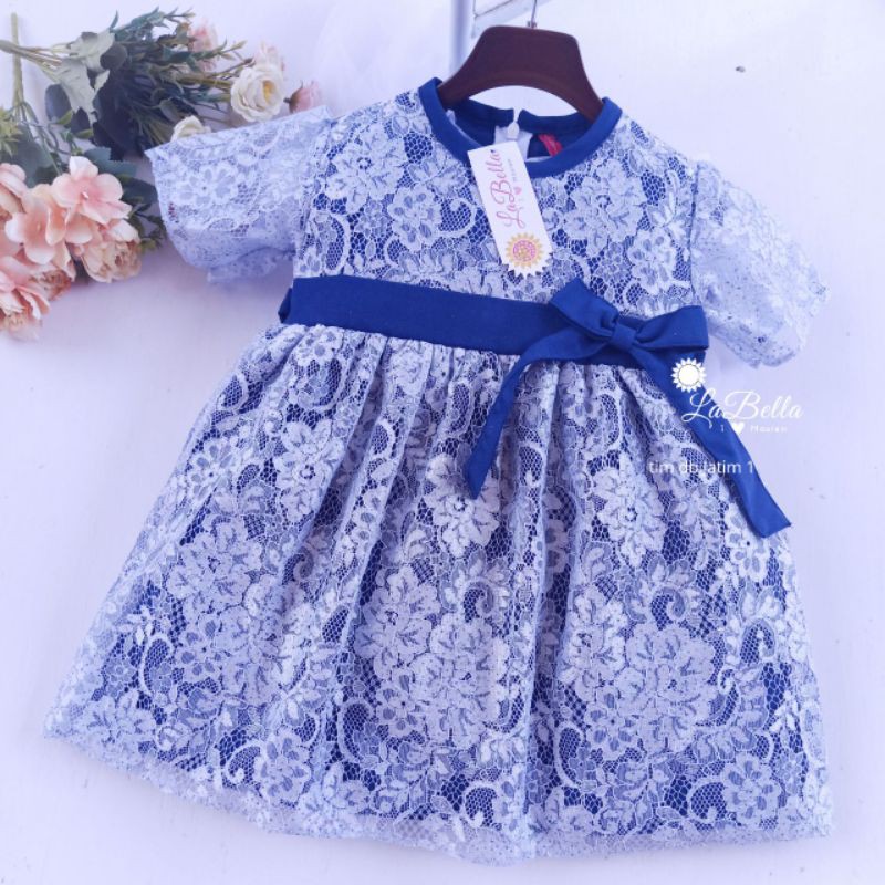 DRESS PESTA ANAK  2 - 7TAHUN LABELLA BRUKAT PRADA / DRESS ANAK BRUKAT / BAJU PESTA ANAK PREMIUM